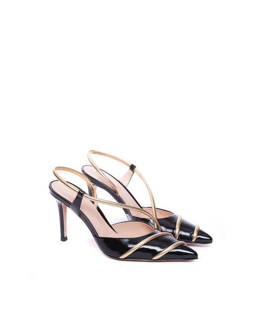 Gianvito Rossi Multicolor Leather Slingback Pumps