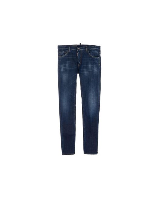 DSquared² Blue Slim-Fit Cotton Denim Jeans