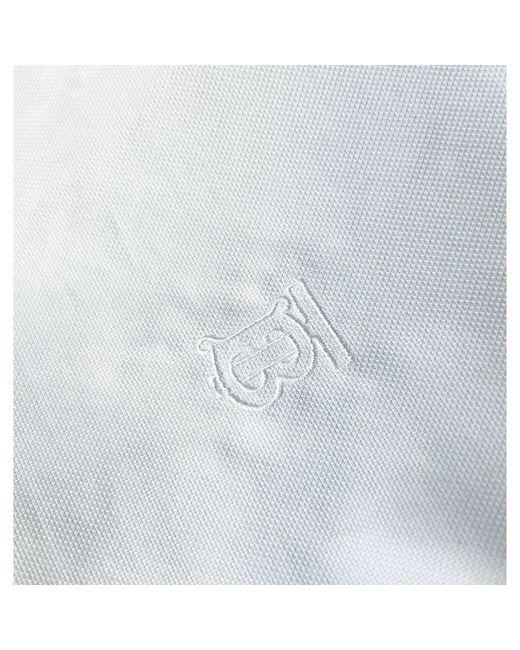 Camicia Oxford di Burberry in White da Uomo