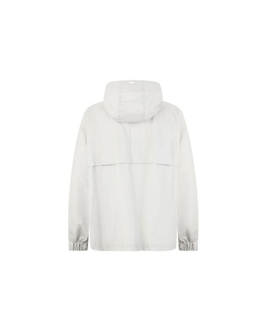 Herno White Lightweight Hooded Jacket