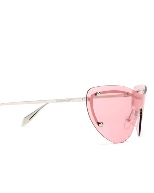 Occhiali da sole Cat Eye di Alexander McQueen in Pink