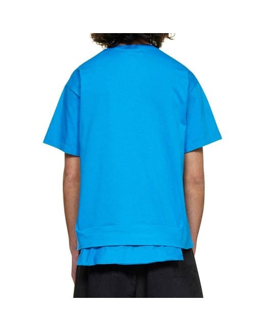 Ambush Blue Cotton Logo T-Shirt for men