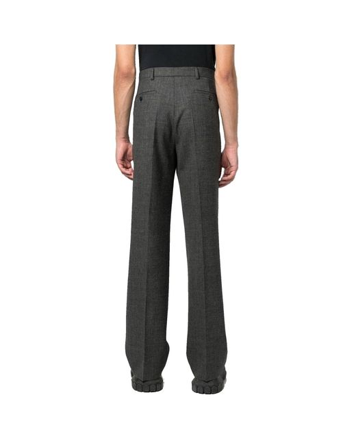 Pantaloni in lana vergine di Prada in Gray da Uomo