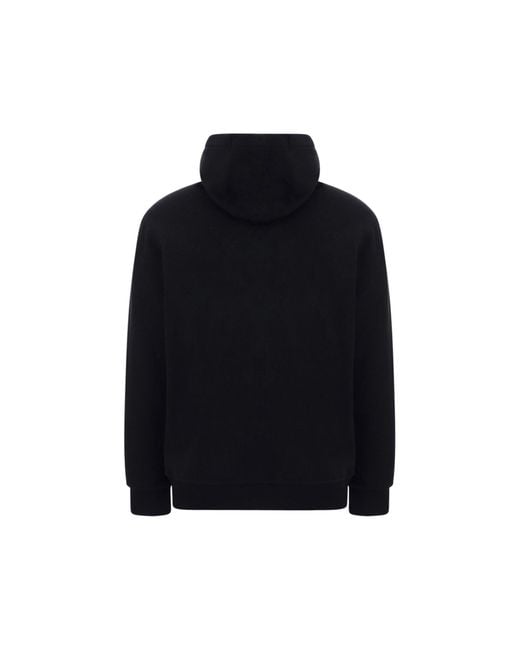 Burberry Black Ansdell Hooded Logo Sweatshirt for men
