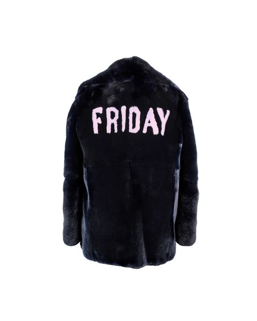 Alberta Ferretti Black Friday Rabbit Fur Jacket