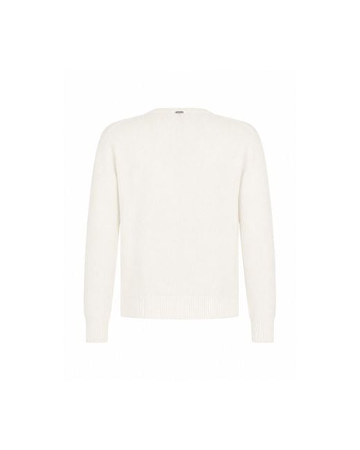 Herno White C Mere Pullover for men