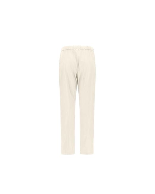 Herno Natural Straight Trousers