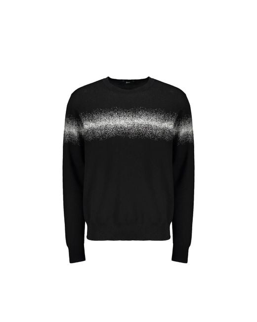 Herno Black Cotton Blend Pullover for men