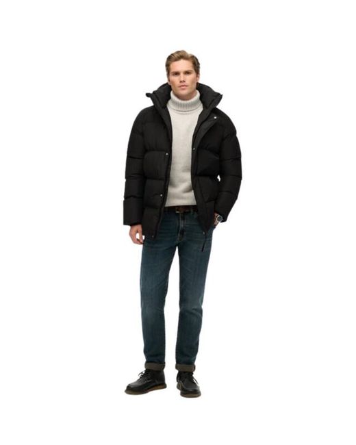 Superdry Casual Winterjas in het Black voor heren