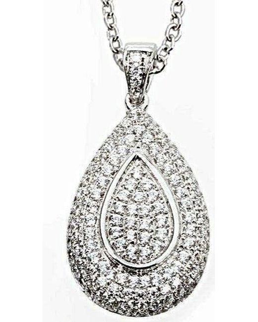Orphelia White 925 Sterling Chain With Pendant