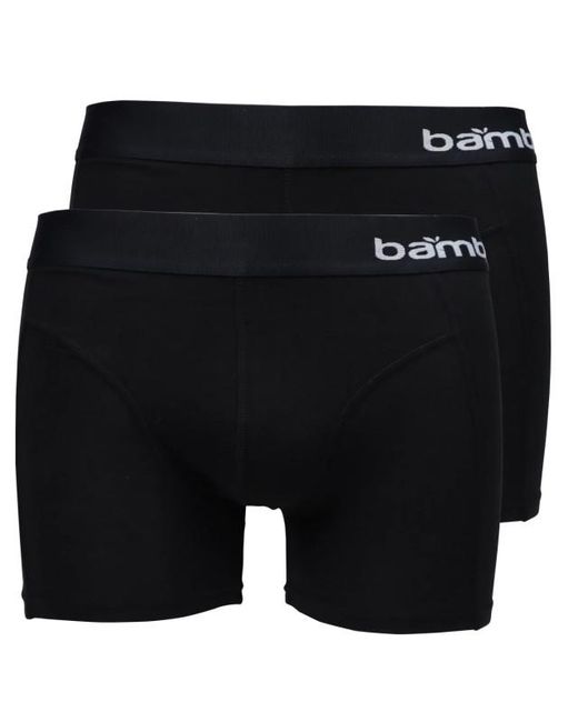 Apollo Couture Bamboe Boxershort 2-Pack in het Black voor heren