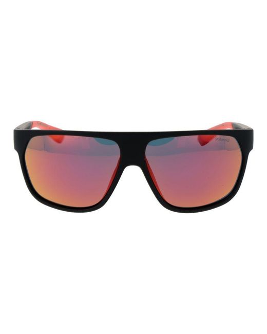 Polaroid Red Black Plastic Sunglasses for men