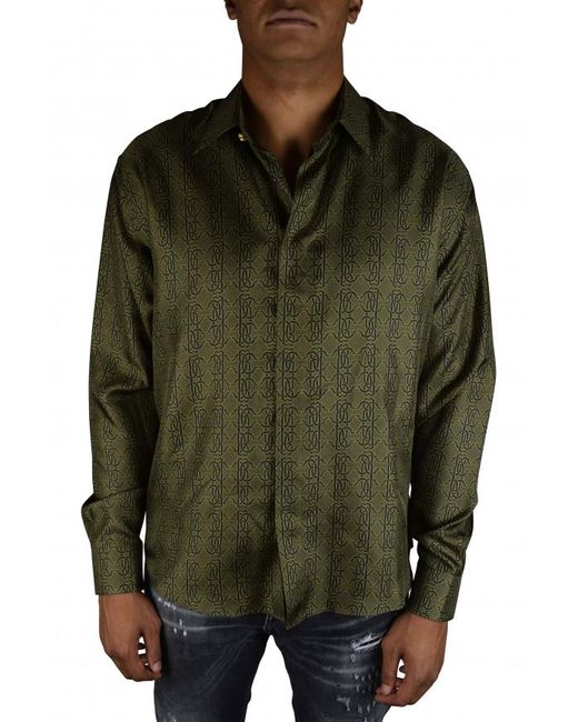 Roberto Cavalli Overhemd in het Green voor heren