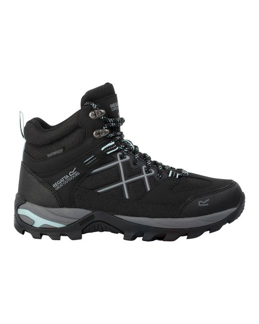 Regatta Black Ladies Samaris Iii Walking Boots /Bleached Aqua) Material_Synthetic
