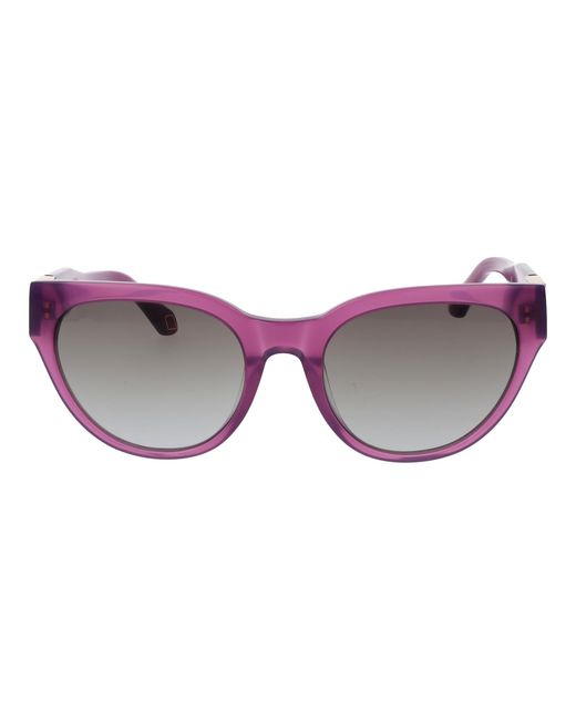 Replay Purple Plastic Sunglasses