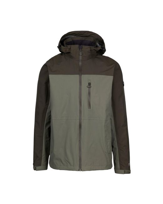 Trespass Green Curbridge Tp75 Waterproof Jacket (Herb) for men