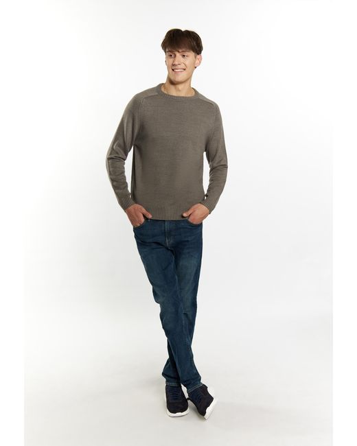 Mo Pullover Herren Hellgrau Melange in Brown für Herren