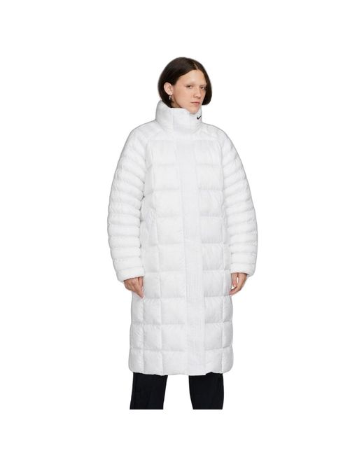 Nike Witte Lange Jas in het White