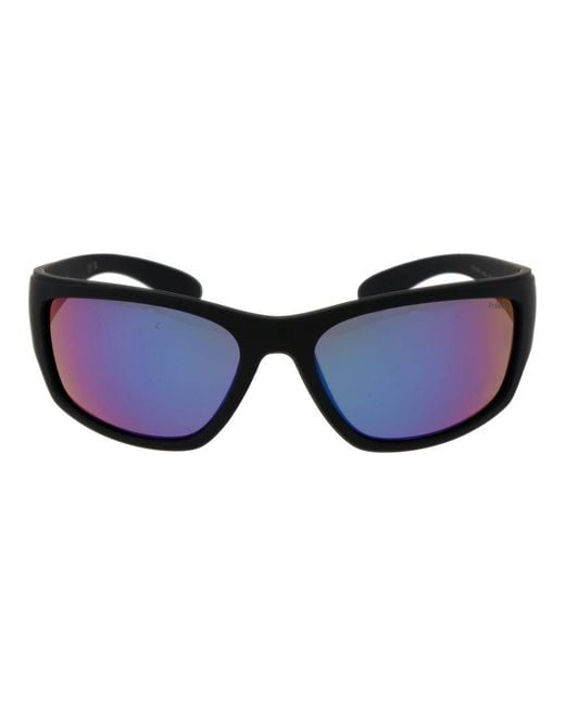 Polaroid Blue Black Plastic Sunglasses