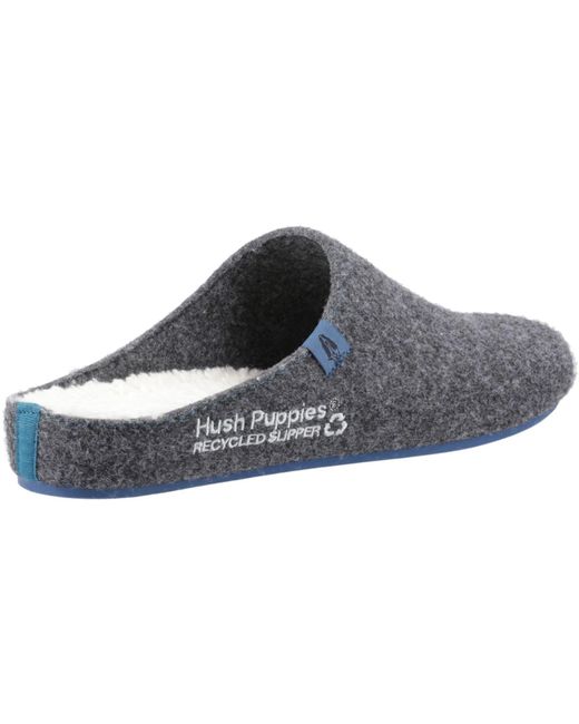 Hush Puppies Gray The Good Slipper 90% Recycled Rpet Slippers for men