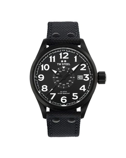 TW Steel Black Fabric Sport Watch for men