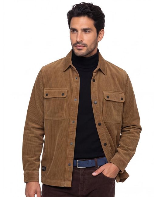 Camel Active Overshirt Rib in het Brown voor heren
