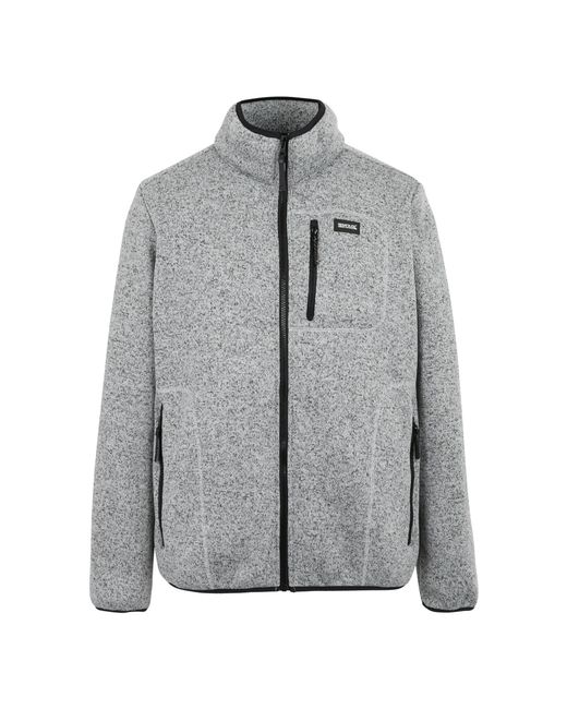 Regatta Gray Barlee Marl Full Zip Fleece Jacket for men