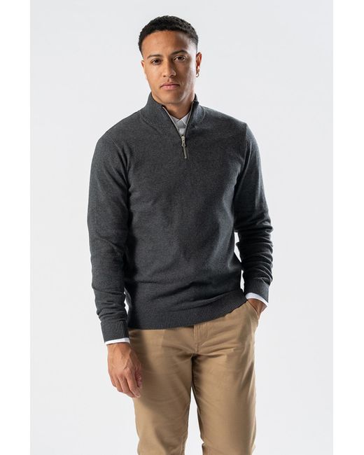 TeeShoppen Pullover Met Halve Rits in het Gray voor heren