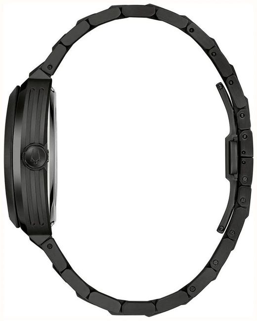 Bulova Black Maquina Watch 98A320 Stainless Steel for men