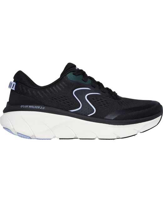 Skechers Blue D'Lux Walker 2.0 Active Pace Textile Trainers