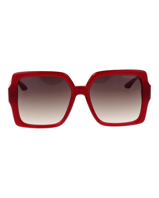 Trussardi Red Sunglasses Tsw9014 T01 56