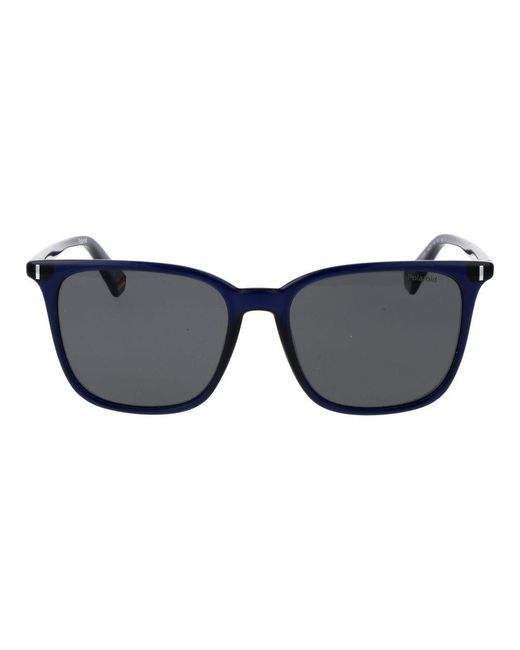 Polaroid Black Blue Plastic Sunglasses