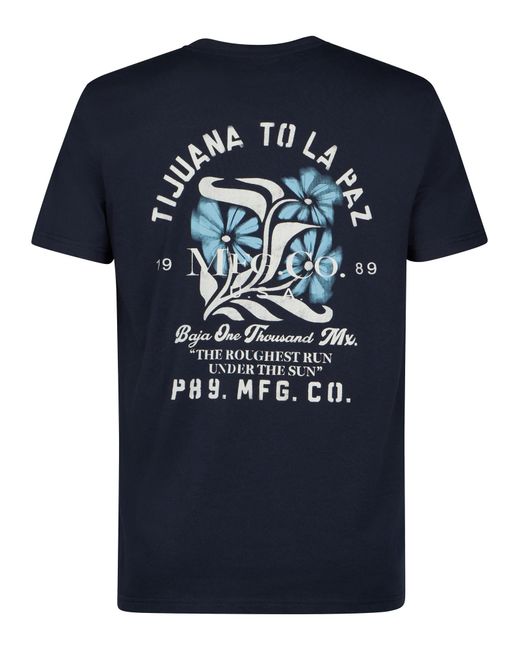Petrol Industries T-Shirt Met Print Onix in het Blue voor heren