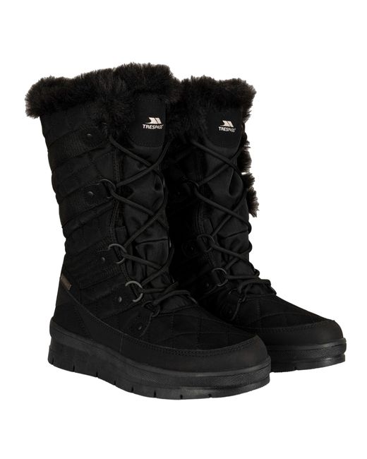 Trespass Black Ladies Evelyn Snow Boots