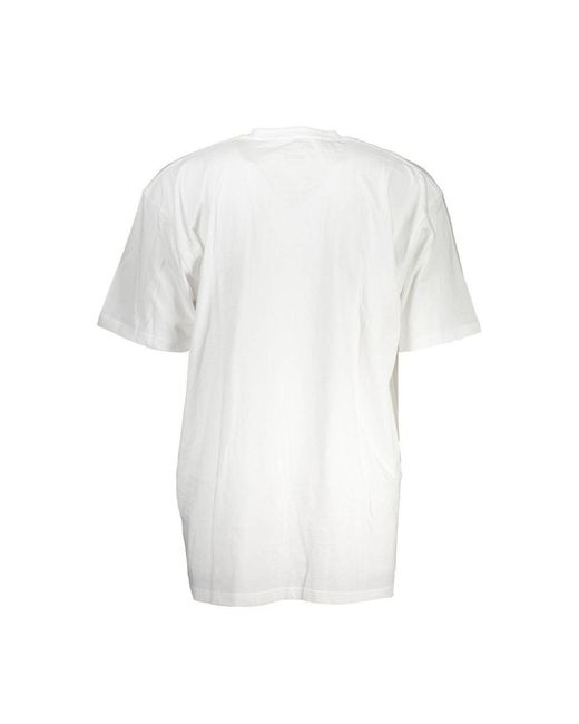 Vans Tops ,Wit ,Katoen Iconic Logo T-Shirt Met Ronde Hals in het White voor heren