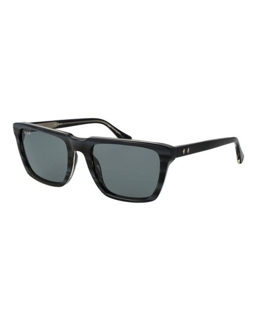Web Black Gray Acetate Sunglasses for men