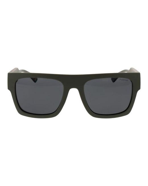 Polaroid Gray Bicolor Plastic Sunglasses