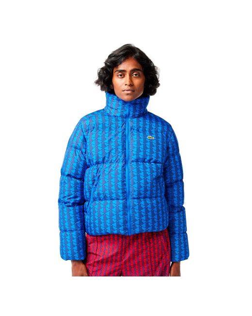 Lacoste Donsjack Met Monogram in het Blue