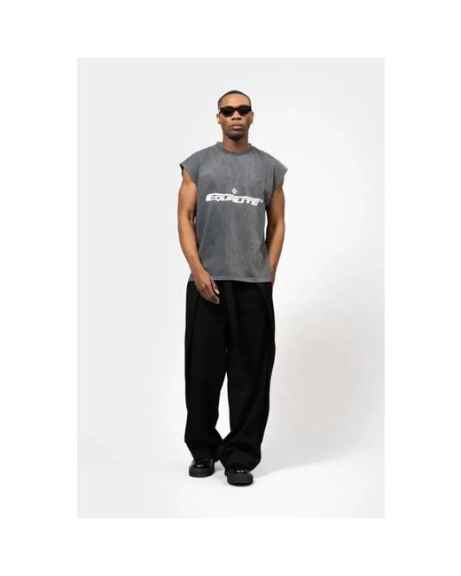 Equalite Adrenalin Tanktop Washed in het Black voor heren