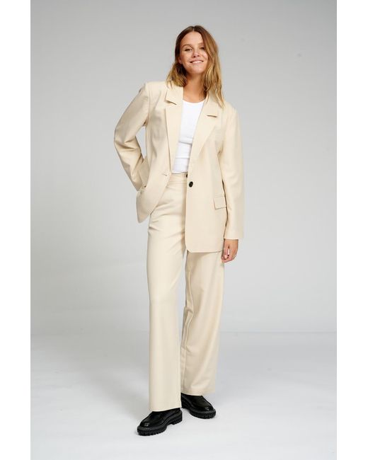 TeeShoppen Oversized Blazer in het Natural