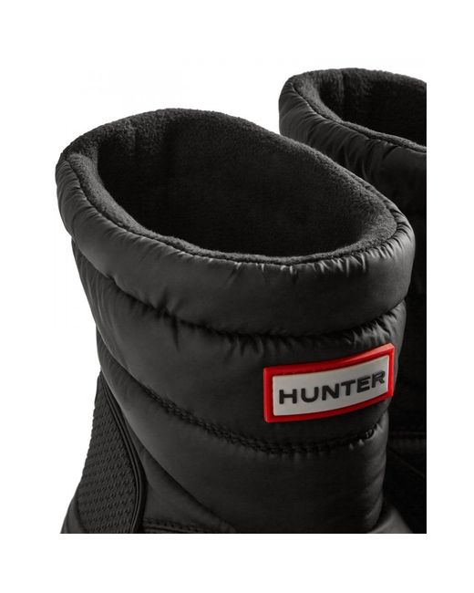 Hunter Korte Snow Boot in het Black