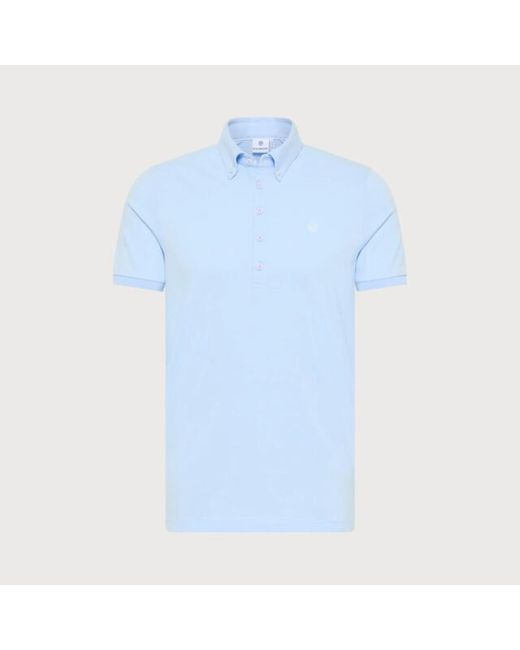 BLUE INDUSTRY Button-Down Polo in het Blue voor heren
