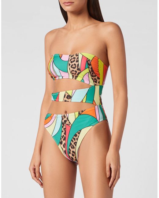 Philipp Plein Monokini in het Blue