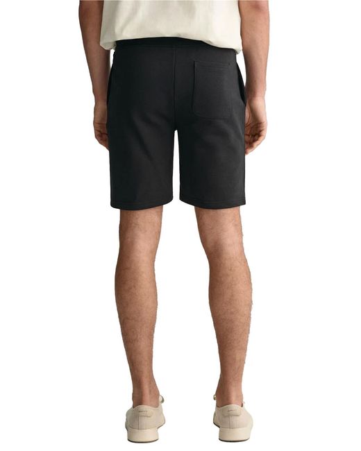 Gant Shield Sweat Shorts in het Black voor heren