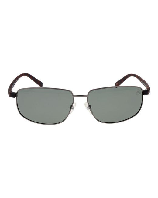 Timberland Gray Metal Sunglasses for men