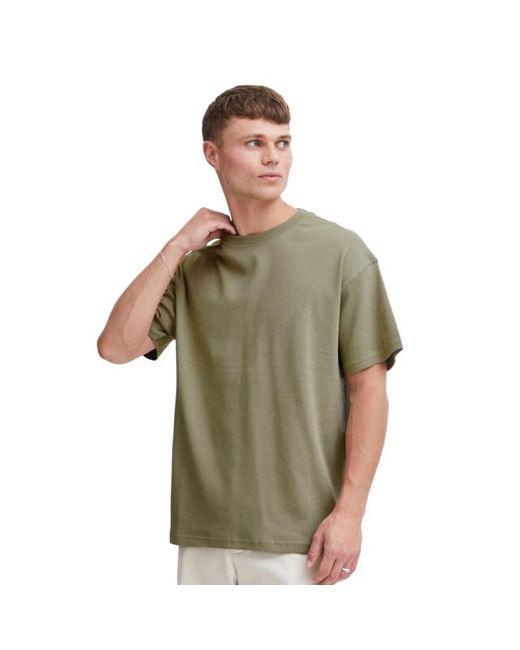 Solid Solid Casual T-Shirt in het Green voor heren