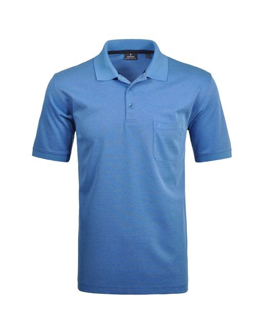 RAGMAN Polo in het Blue voor heren