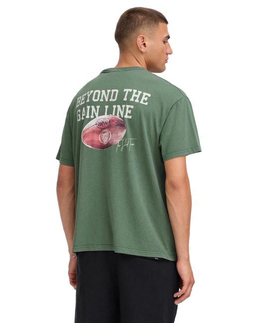 Solid T-Shirt in het Green voor heren