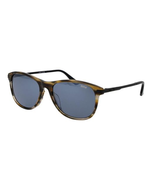 BMW Blue Brown Acetate Sunglasses for men