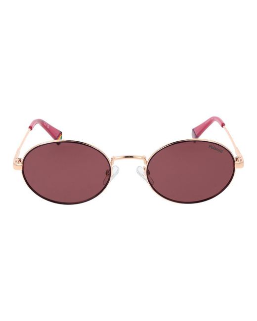 Polaroid Red Multicolor Metal Sunglasses